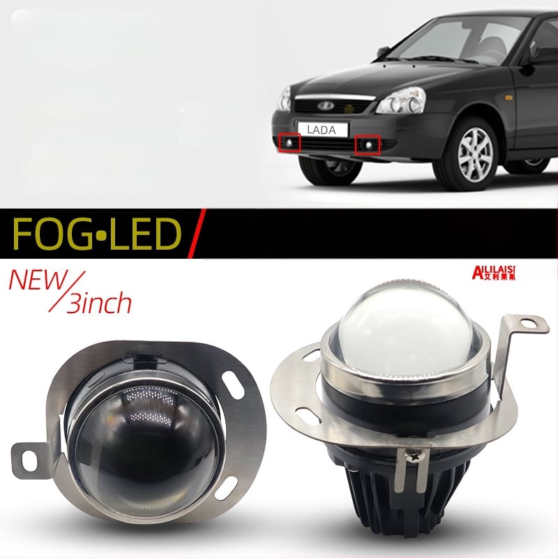 Predné hmlové svetlo LED (H11, 45W, 12V, 50000h, hliníková zliatina) pre Lada Priora Oasis/Gazelle