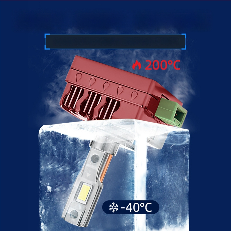 LED hlavné svetlo pre automobil, kompatibilné s D1S–D8S; 35W, 12V; 6000 lm; IP68; telo z leteckého hliníka