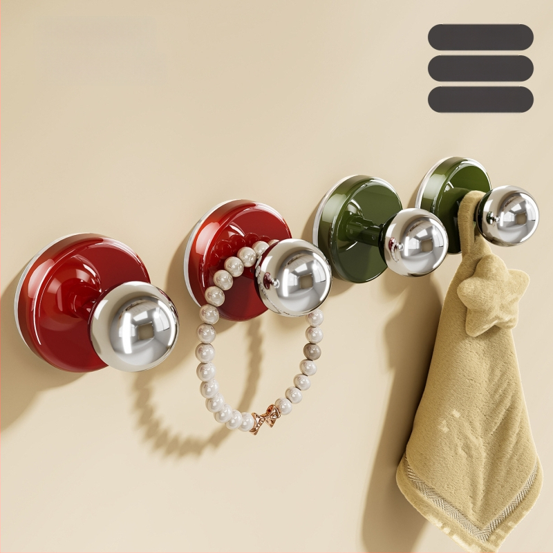 imega Y3948 Dverová rukoväť s prísavkou — bez vŕtania, PET+ABS+nerezová oceľ, povrch: vstrekované formovanie