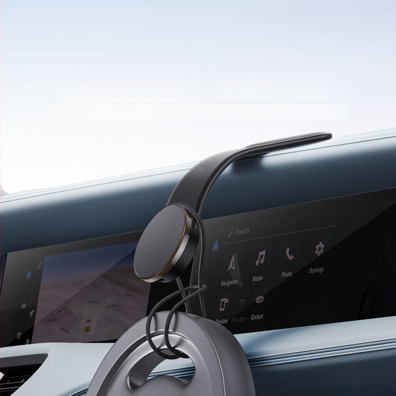 Držiak na telefón do auta s skladacím dizajnom a diskovým magnetickým vákuovým držiakom na palubnú dosku (lepené uchytenie; univerzálne; palubná doska kompatibilná; výkon: 0W; nie je nabíjateľný)