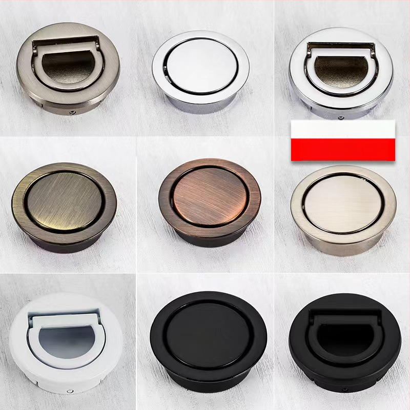 Skrytá rukoväť pre skriňu a zásuvku, okrúhly tatami štýl, Sowegu 6880, moderný minimalistický štýl, zliatina katalpa