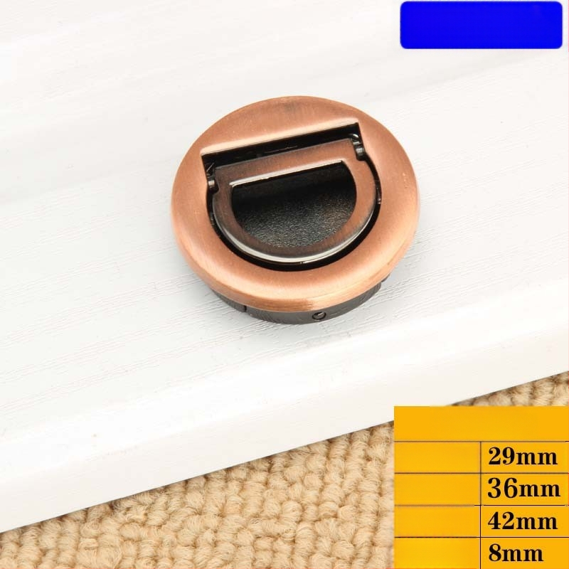 Skrytá rukoväť pre skriňu a zásuvku, okrúhly tatami štýl, Sowegu 6880, moderný minimalistický štýl, zliatina katalpa