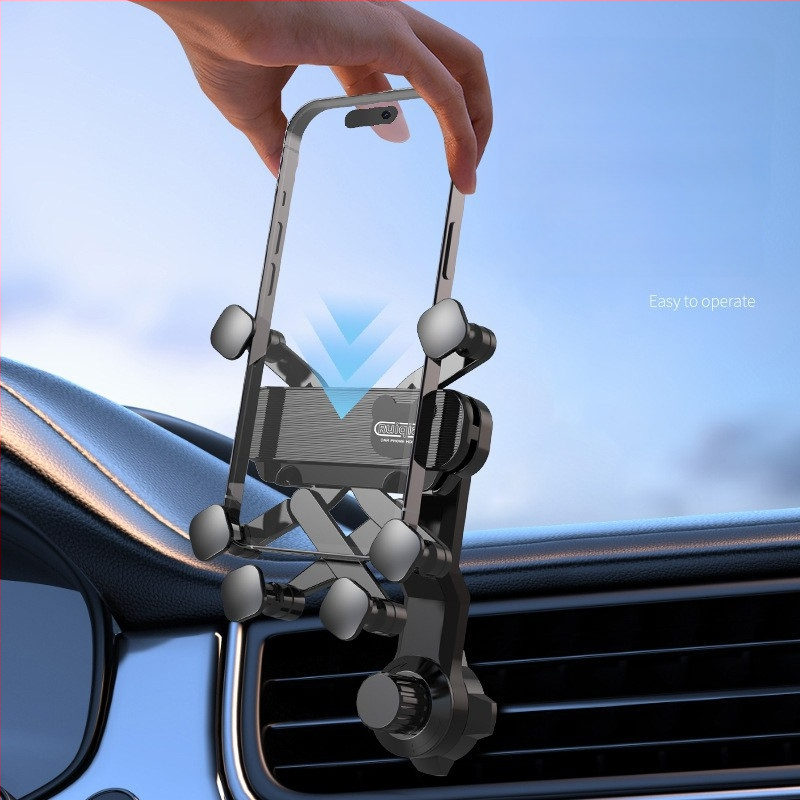 Gravitačný držiak na telefón pre autoventiláciu – Snap-On univerzálny držiak na auto, 7.5W