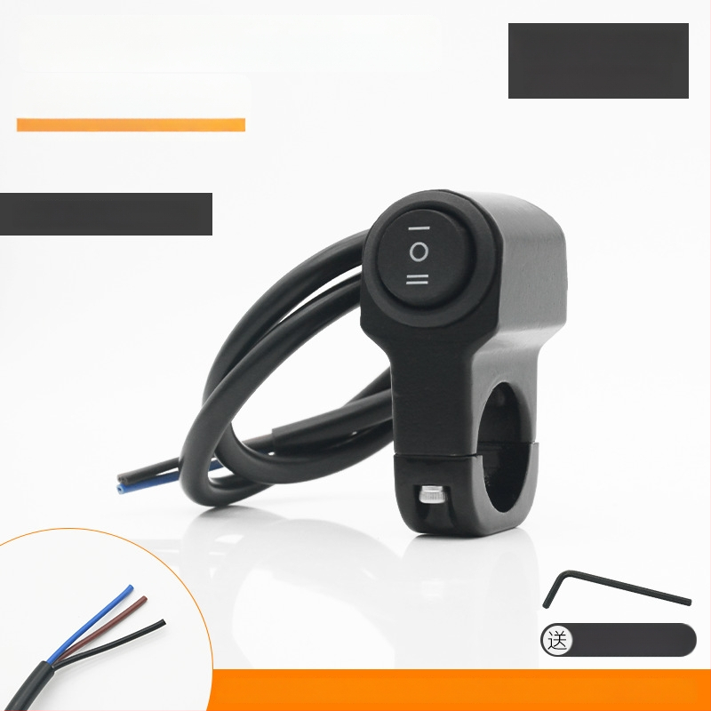 Mojielong vypínač riadidiel pre elektrické vozidlá z hliníkovej zliatiny – dvojité LED svetlá a kombinovaný hlavný svetelný systém