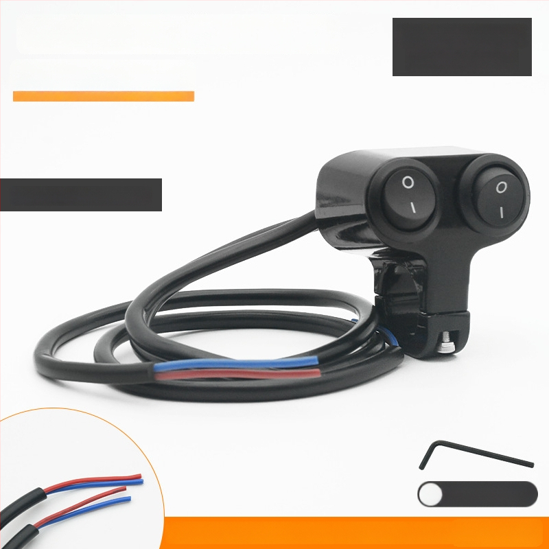 Mojielong vypínač riadidiel pre elektrické vozidlá z hliníkovej zliatiny – dvojité LED svetlá a kombinovaný hlavný svetelný systém