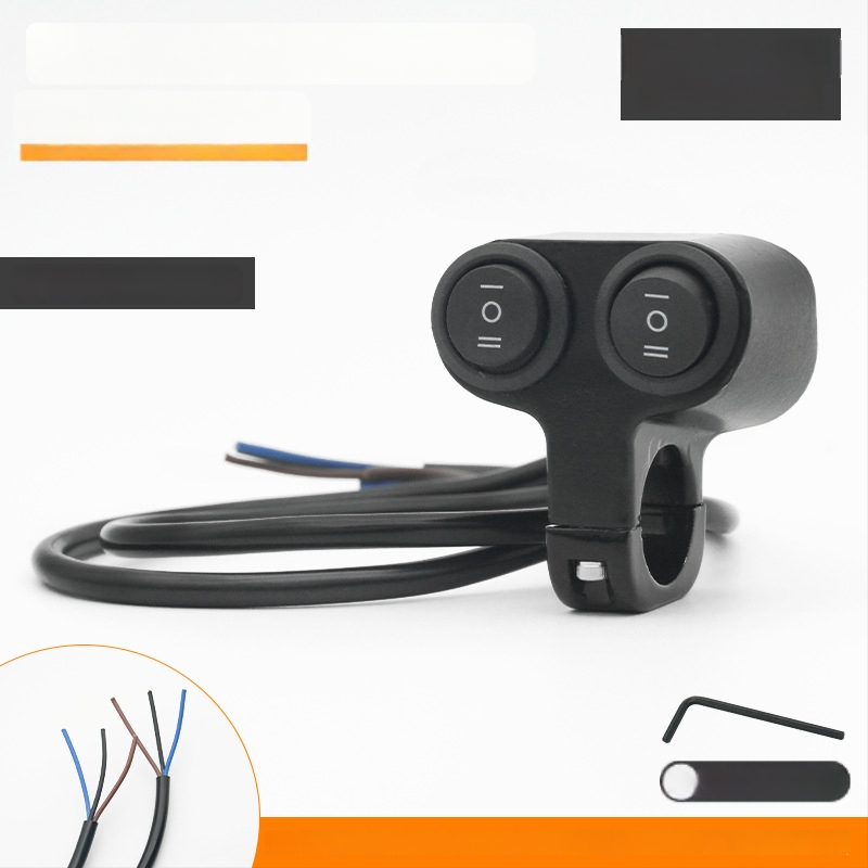 Mojielong vypínač riadidiel pre elektrické vozidlá z hliníkovej zliatiny – dvojité LED svetlá a kombinovaný hlavný svetelný systém