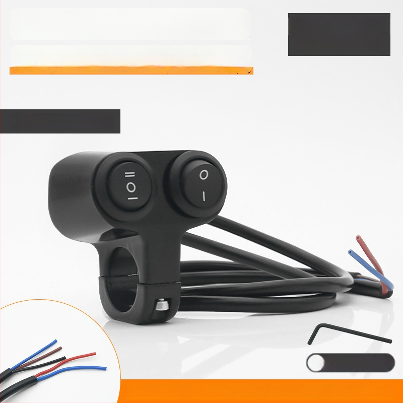 Mojielong vypínač riadidiel pre elektrické vozidlá z hliníkovej zliatiny – dvojité LED svetlá a kombinovaný hlavný svetelný systém