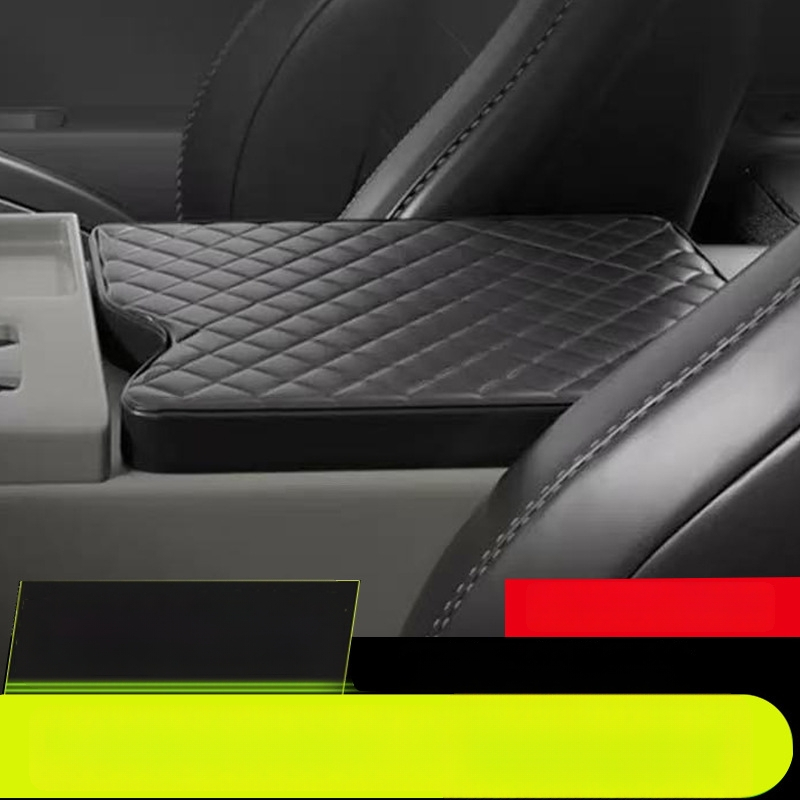 Ādas vidējās konsoles pārsegs ar roku atbalsta spilvenu Jump Seat stilā, derīgs F150/F250/F350/F45