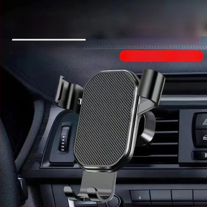 Držiak na telefón do auta s montážou na výduch vzduchu, gravitačný senzor, trojuholníkový zrkadlový dizajn, snap-on inštalácia