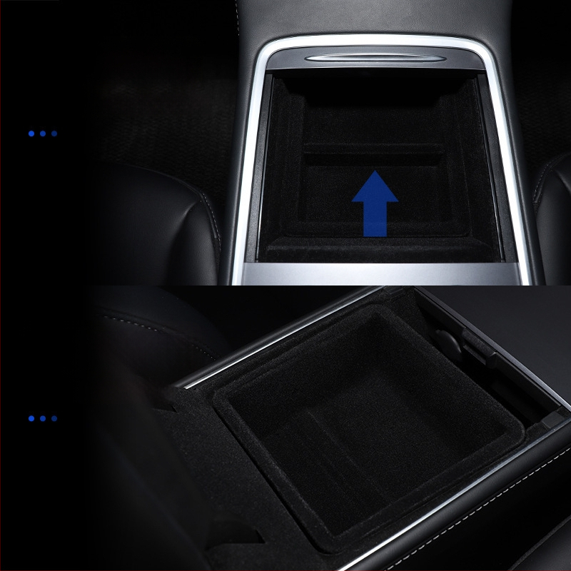 Tesla Model Y un Model 3 centrālās konsoles uzglabāšanas kaste — plastmasa, svars 30, XF-11 preces kods, pielāgošana pieejama