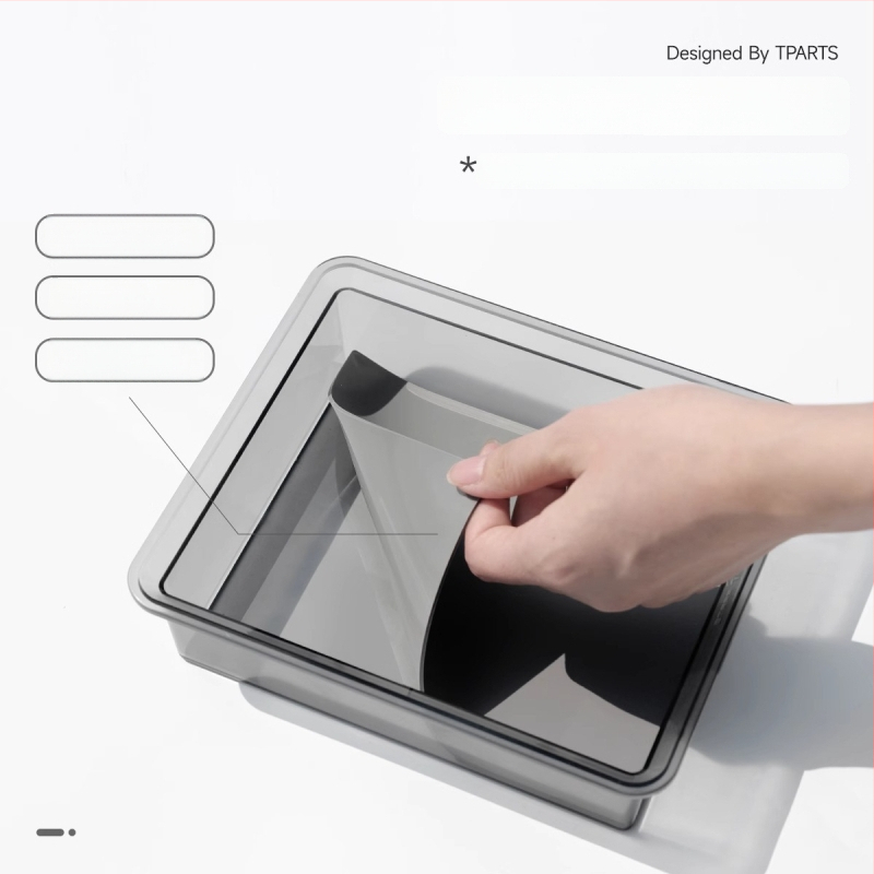 Box na stredovú konzolu pre Tesla Model Y/3 (YL prepracované vydanie) – medzi sedadlami, z plastu, vodotesný, odolný voči tlaku, s držadlom