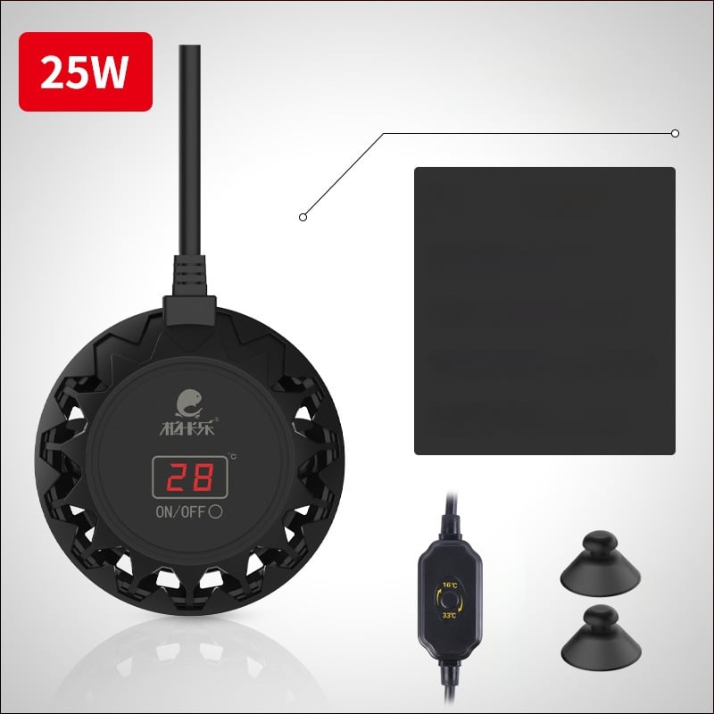 Tyčový ohrievač pre želvy v akváriu s nízkou hladinou vody – mini ohrievač s automatickou konštantnou teplotou, Bocarle, 25-300W, Plast, 228-368 g