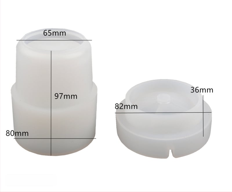 Silikónová valcová forma na popolník do auta, forma na pečenie