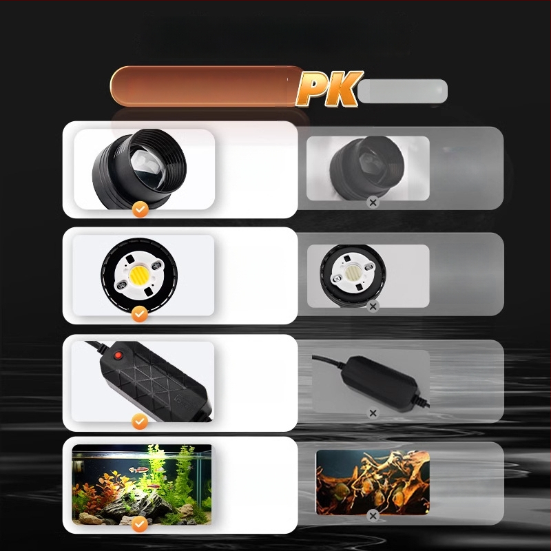 Krajinné osvetlenie pre akvárium (Značka BESSN; Nie je dovážané; Odolné voči striekajúcej vode)