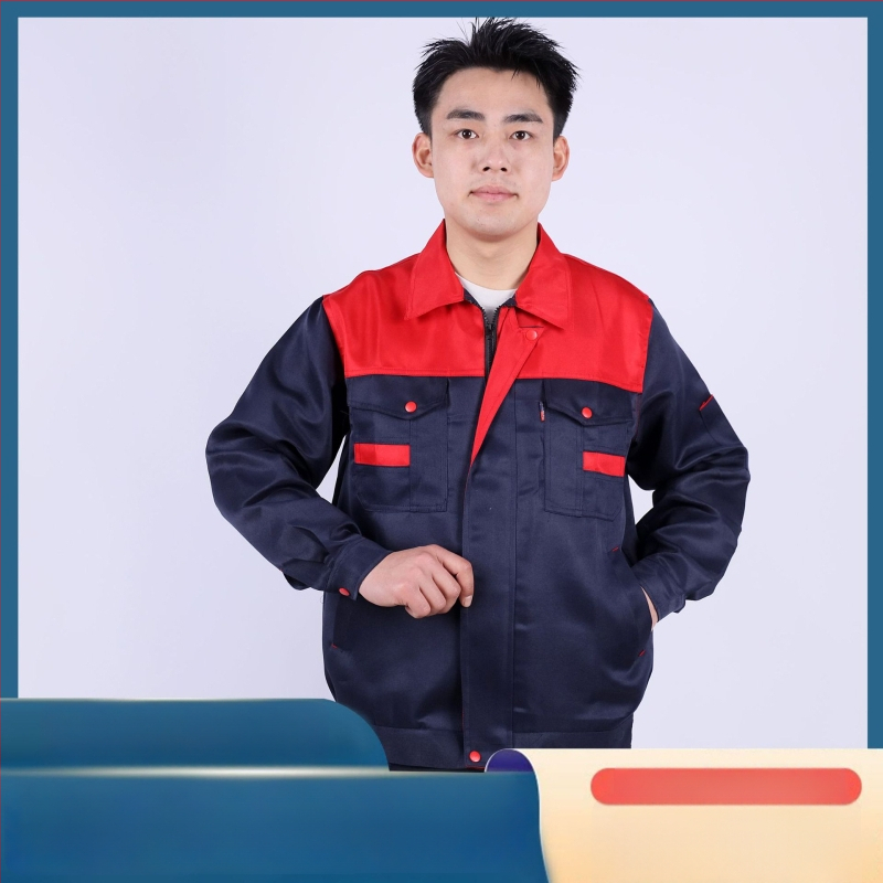Ochranný súbor pre všetky ročné obdobia – pánske pracovné oblečenie na opravy áut, odolné voči opotrebeniu a špine, proti popáleninám, priedušné, rýchloschnúce, 100% polyester