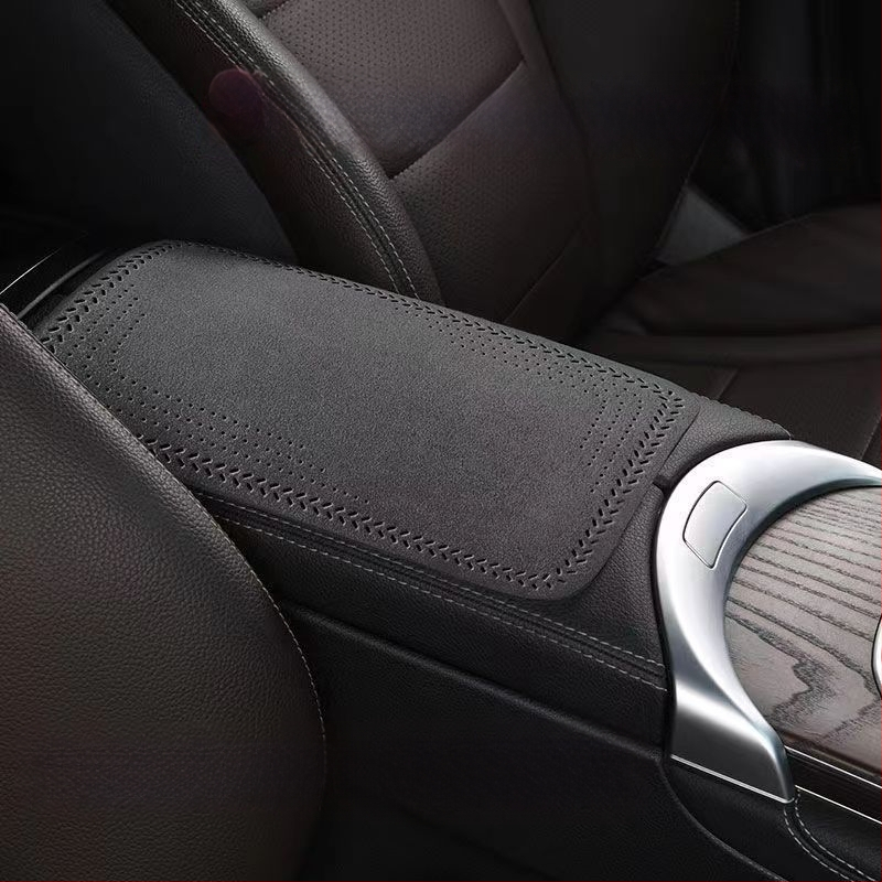 Automobiļa rokas balsta mats, velūra ādas pārklājums automobiļu kvalitātes, visiem gada laikiem, vispārēja saderība