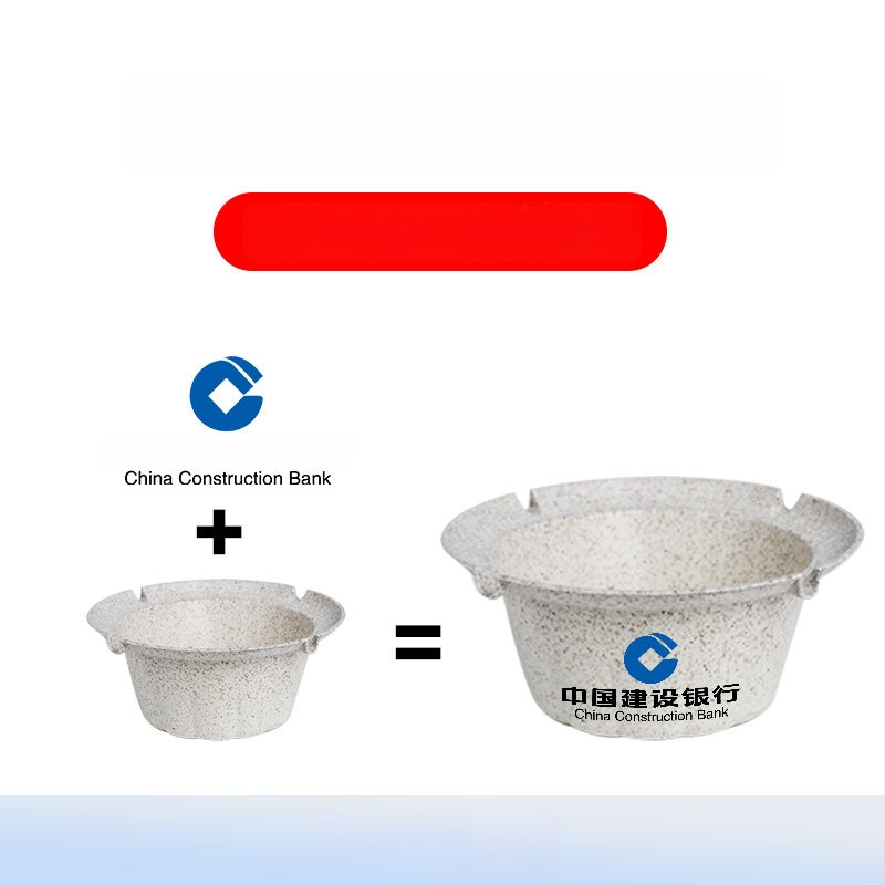 Jednorázový plastový popolník s dizajnom proti rozptylu popola, tlač loga k dispozícii, vlastné spracovanie