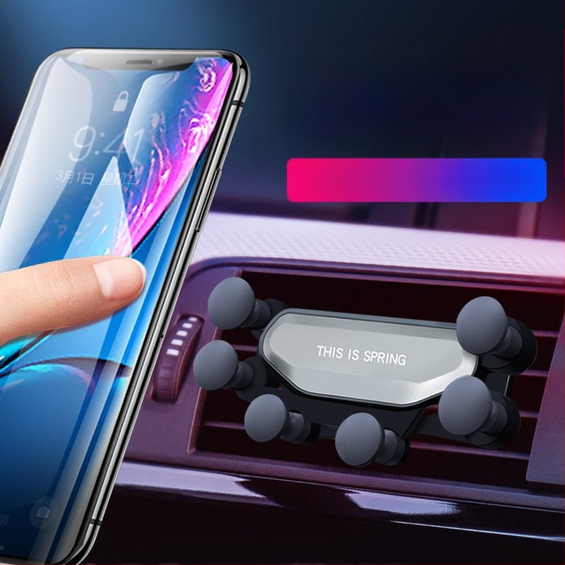 Držiak na telefón do auta – roztomilý dizajn, gravitačné upevnenie na výduch ventilácie, univerzálna kompatibilita