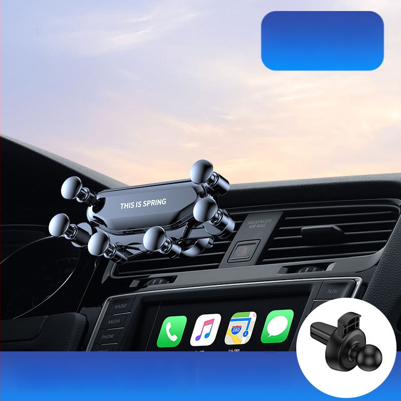 Držiak na telefón do auta – roztomilý dizajn, gravitačné upevnenie na výduch ventilácie, univerzálna kompatibilita