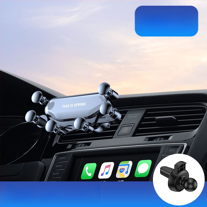 Držiak na telefón do auta – roztomilý dizajn, gravitačné upevnenie na výduch ventilácie, univerzálna kompatibilita