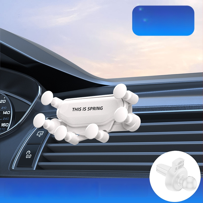 Držiak na telefón do auta – roztomilý dizajn, gravitačné upevnenie na výduch ventilácie, univerzálna kompatibilita