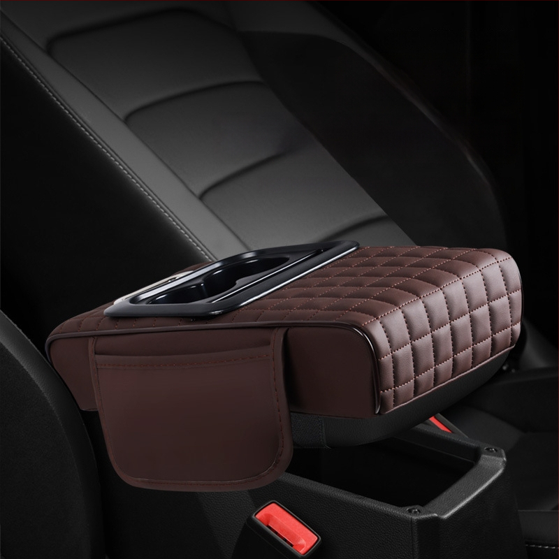 Ādas auto roku balsta palielināšanas spilvens ar salvetes kastīti — daudzfunkcionāls, pieci vienā; zīmols Aden gulf; izcelsme Taizhou, Zhejiang; universāla saderība