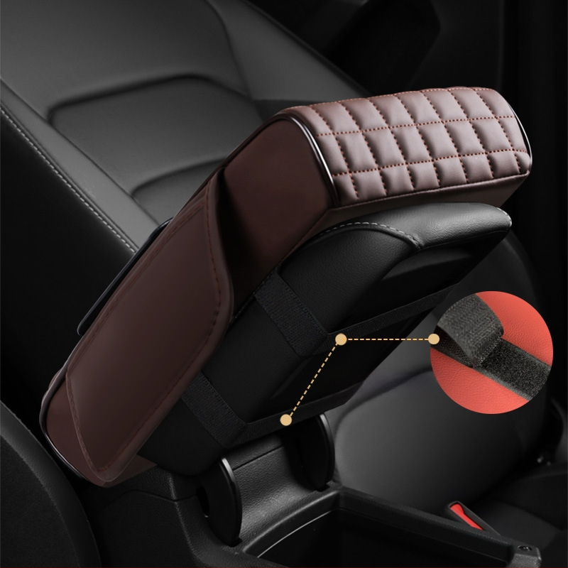 Ādas auto roku balsta palielināšanas spilvens ar salvetes kastīti — daudzfunkcionāls, pieci vienā; zīmols Aden gulf; izcelsme Taizhou, Zhejiang; universāla saderība