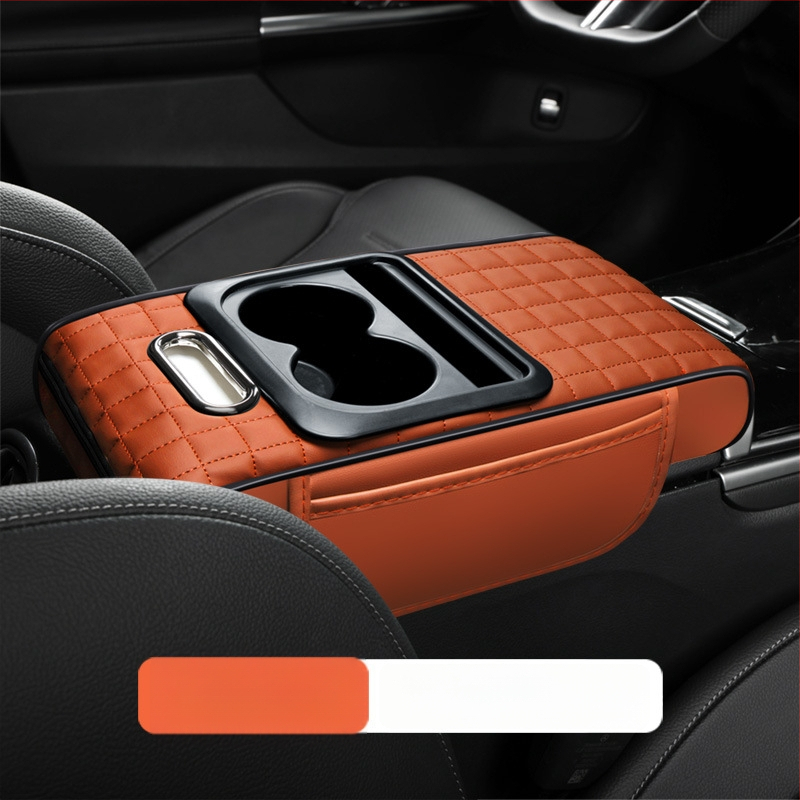 Ādas auto roku balsta palielināšanas spilvens ar salvetes kastīti — daudzfunkcionāls, pieci vienā; zīmols Aden gulf; izcelsme Taizhou, Zhejiang; universāla saderība