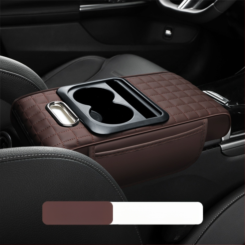 Ādas auto roku balsta palielināšanas spilvens ar salvetes kastīti — daudzfunkcionāls, pieci vienā; zīmols Aden gulf; izcelsme Taizhou, Zhejiang; universāla saderība