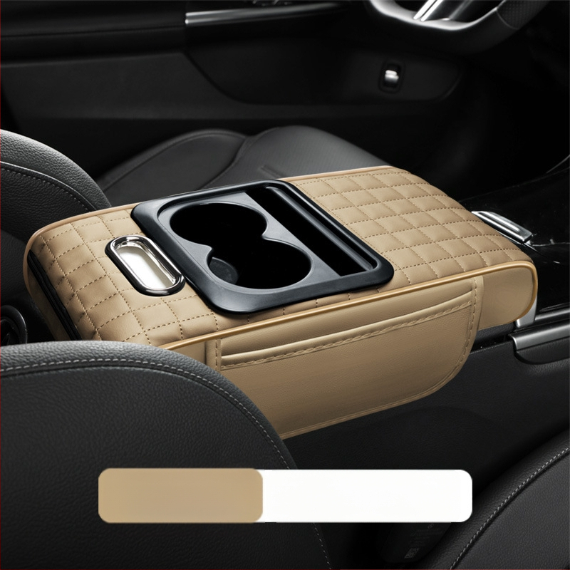 Ādas auto roku balsta palielināšanas spilvens ar salvetes kastīti — daudzfunkcionāls, pieci vienā; zīmols Aden gulf; izcelsme Taizhou, Zhejiang; universāla saderība