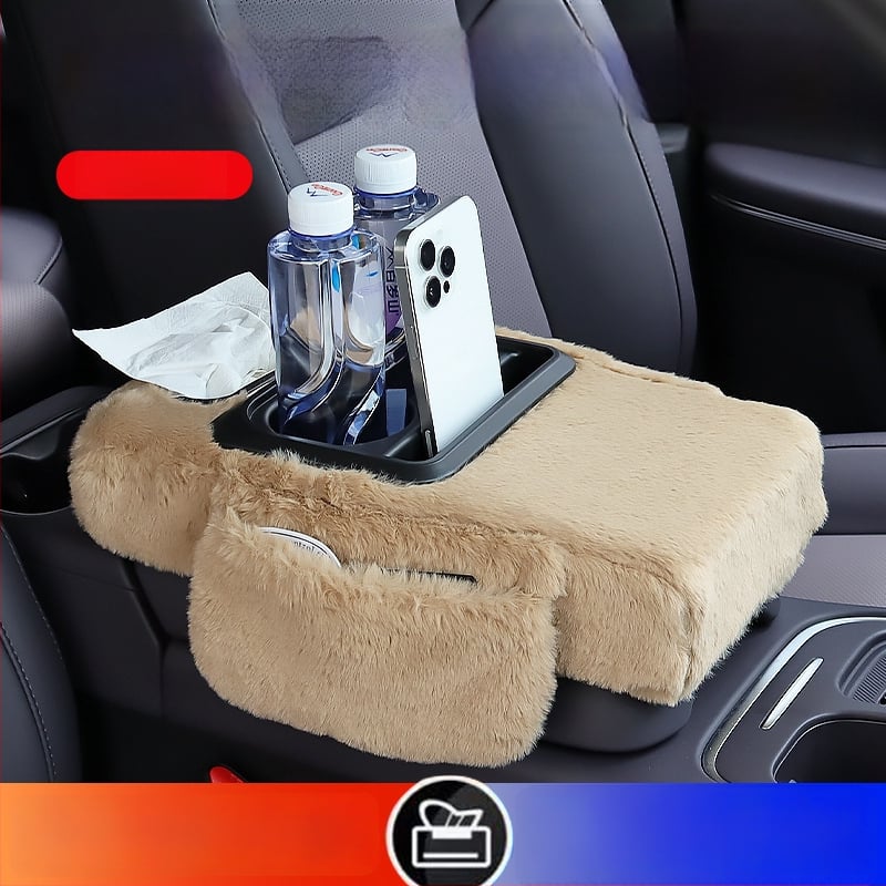 Ādas universālais auto rokasbalsta uzglabāšanas korpuss, 450 g, pielāgošana pieejama