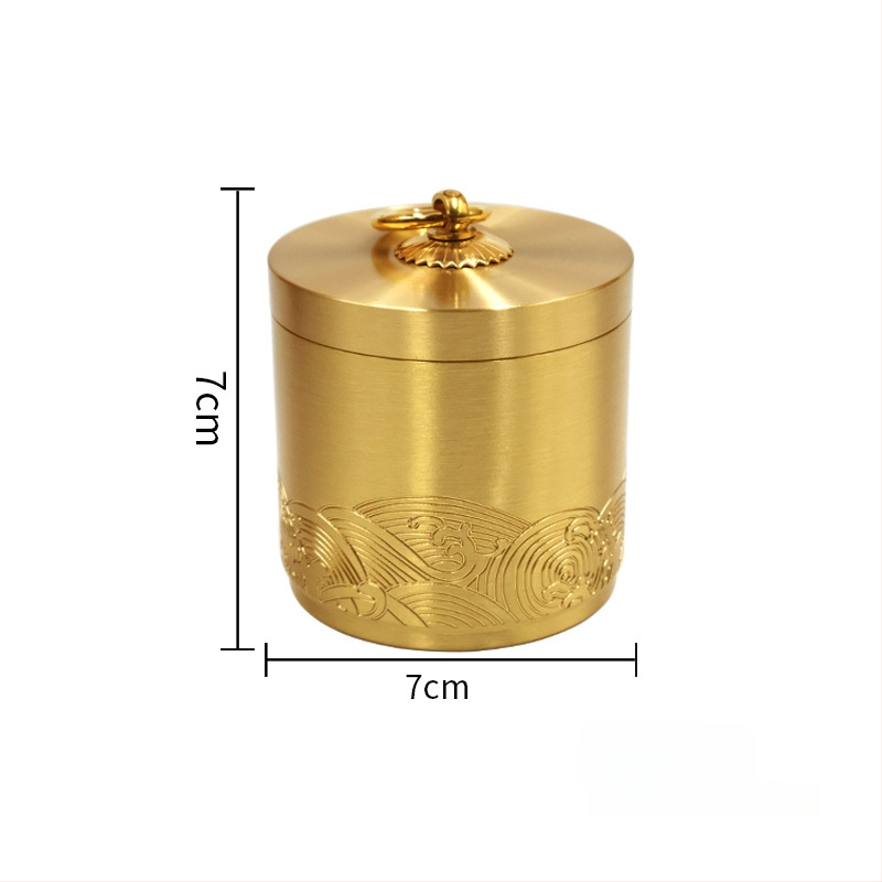 Popolník do auta - kov, značka Xin Copper, model popolník, sochárska úprava, hmotnosť 380 g