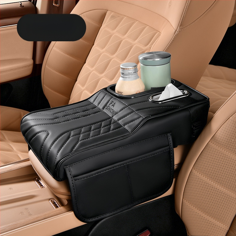 Ādas automašīnas krūzīšu turētājs un salvetēm uzglabāšanas organizētājs, universāla saderība, svars 450 g, pielāgošana pieejama