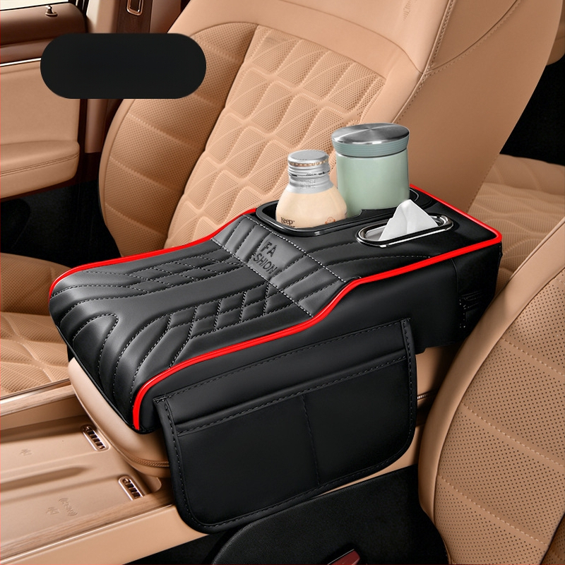 Ādas automašīnas krūzīšu turētājs un salvetēm uzglabāšanas organizētājs, universāla saderība, svars 450 g, pielāgošana pieejama