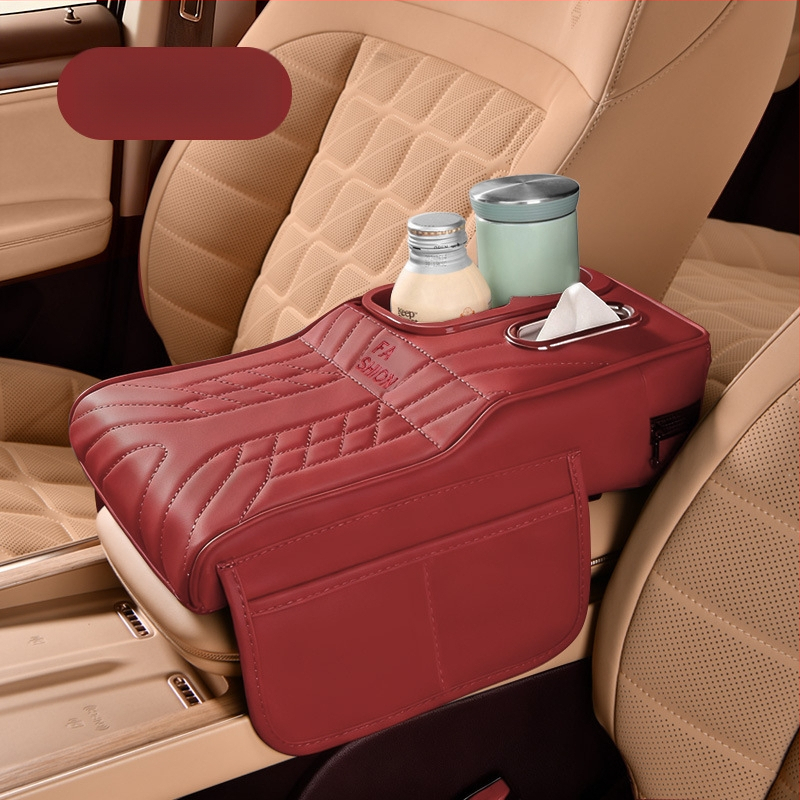 Ādas automašīnas krūzīšu turētājs un salvetēm uzglabāšanas organizētājs, universāla saderība, svars 450 g, pielāgošana pieejama