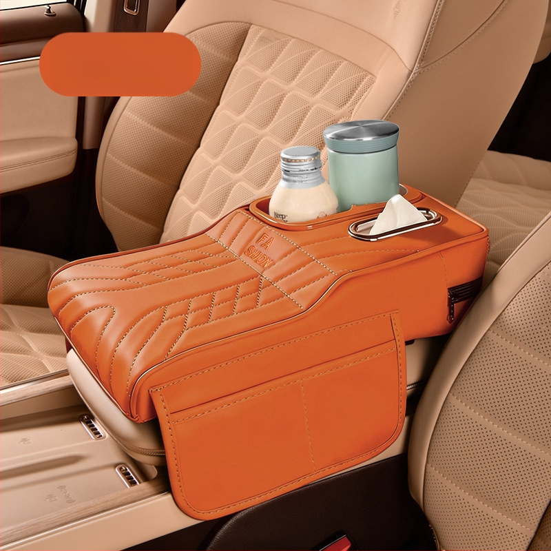 Ādas automašīnas krūzīšu turētājs un salvetēm uzglabāšanas organizētājs, universāla saderība, svars 450 g, pielāgošana pieejama