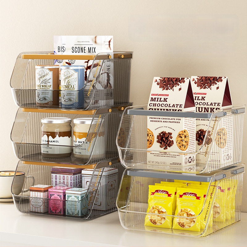 Box na stolné skladovanie z PP plastu, objem 1 L, stohovateľný, bez montáže