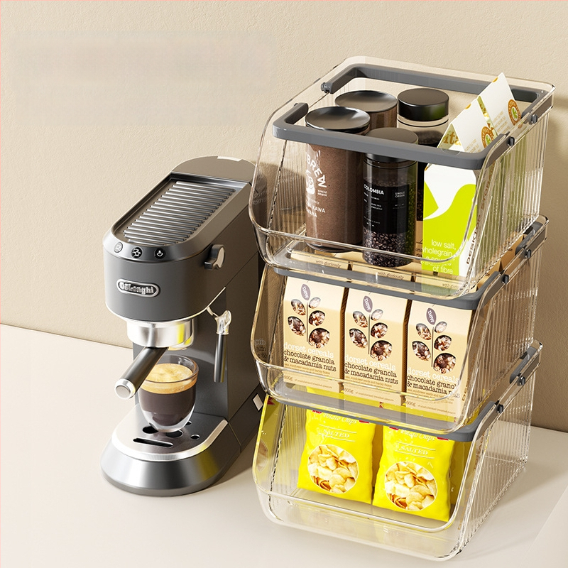 Box na stolné skladovanie z PP plastu, objem 1 L, stohovateľný, bez montáže