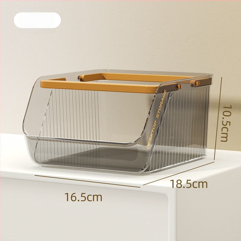 Box na stolné skladovanie z PP plastu, objem 1 L, stohovateľný, bez montáže