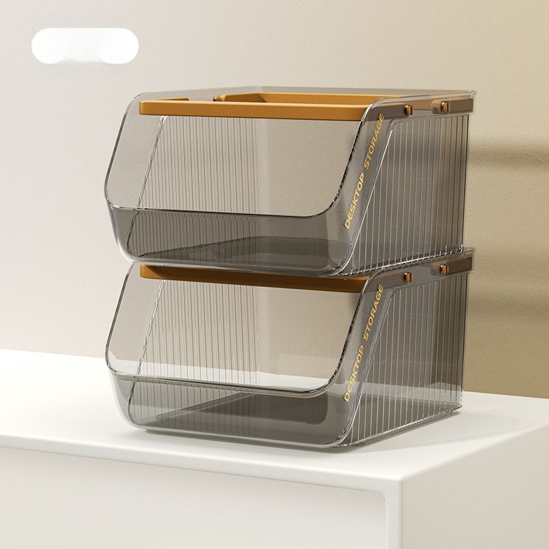 Box na stolné skladovanie z PP plastu, objem 1 L, stohovateľný, bez montáže