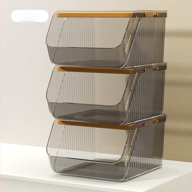 Box na stolné skladovanie z PP plastu, objem 1 L, stohovateľný, bez montáže