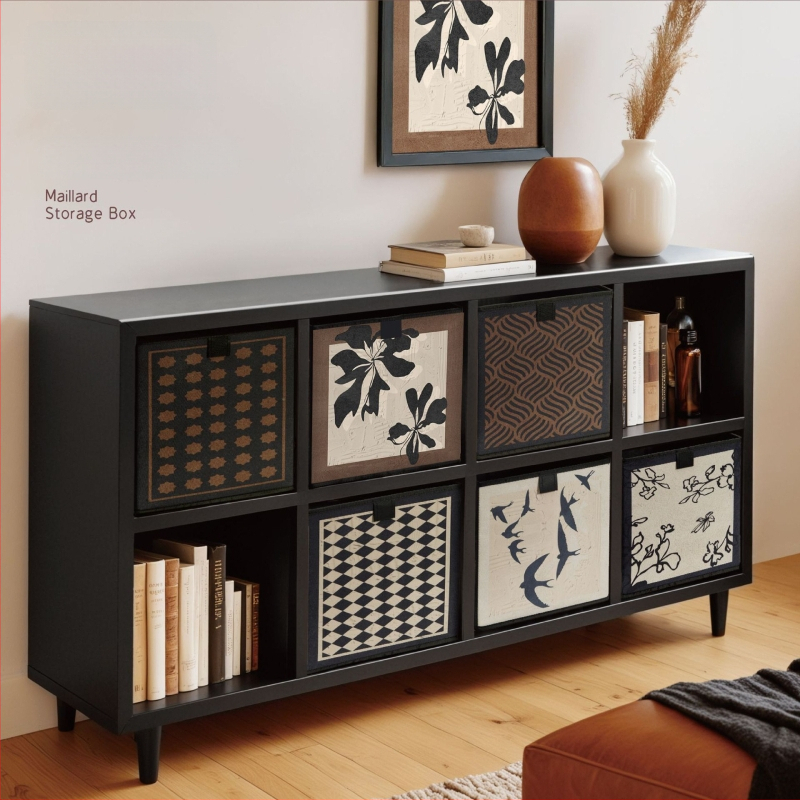 Skladacia úložná krabica z Oxfordovej látky, 27 L, s vekom, nový čínsky štýl