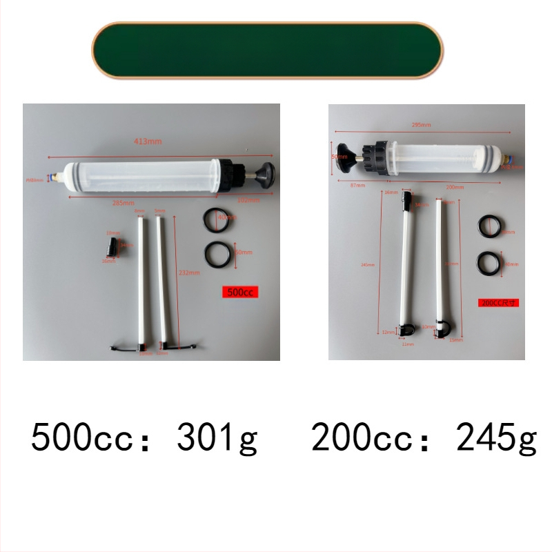 Automobilový dvojúčelový vákuový extraktor oleja, veľký striekačkový typ nástroja na výmenu oleja, kovová konštrukcia