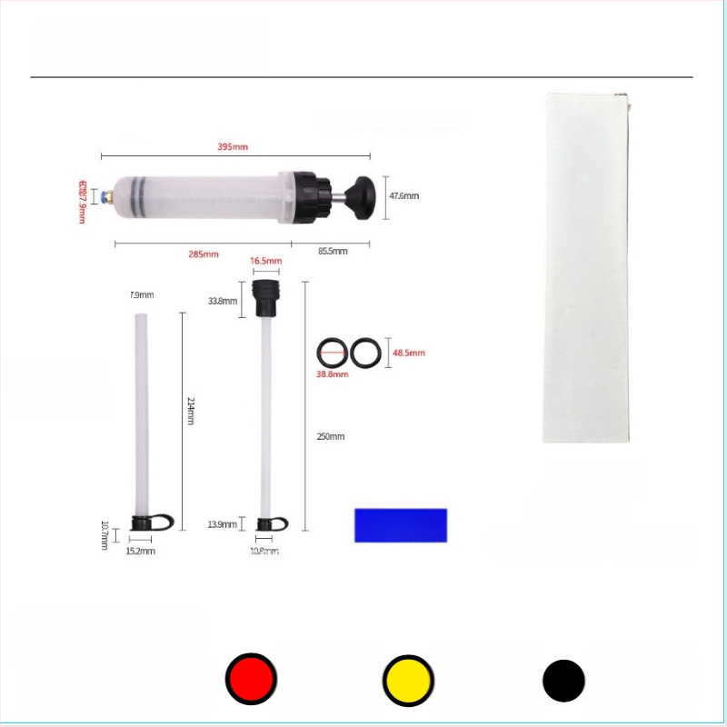 Automobilový dvojúčelový vákuový extraktor oleja, veľký striekačkový typ nástroja na výmenu oleja, kovová konštrukcia