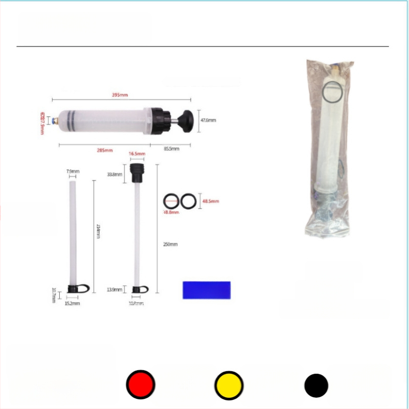 Automobilový dvojúčelový vákuový extraktor oleja, veľký striekačkový typ nástroja na výmenu oleja, kovová konštrukcia