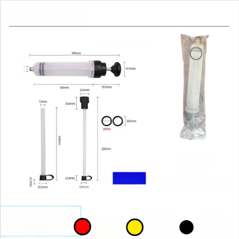 Automobilový dvojúčelový vákuový extraktor oleja, veľký striekačkový typ nástroja na výmenu oleja, kovová konštrukcia