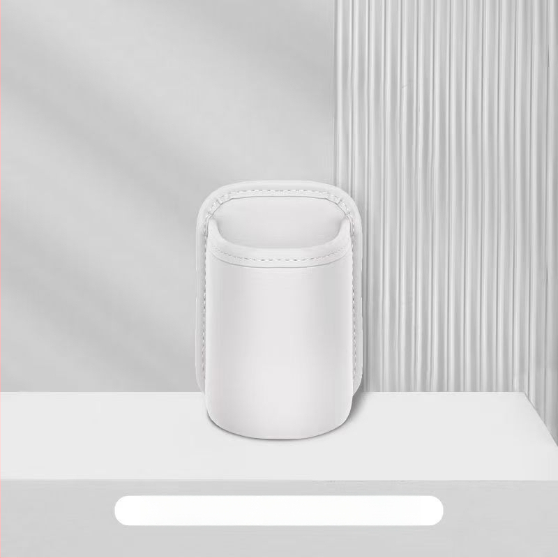 Kožený držiak na pohár v aute a zadná skrinka na uloženie vzadu pri operadle dverí — Značka Fadil, Model Storage Box, Číslo položky Cup Holder