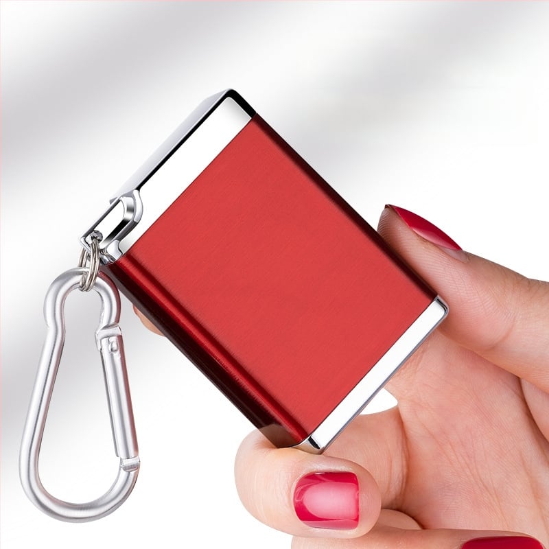 Prenosný popolník do auta zo zinkovej zliatiny s visiacim zapínaním - veľká kapacita, potlač loga, prispôsobenie