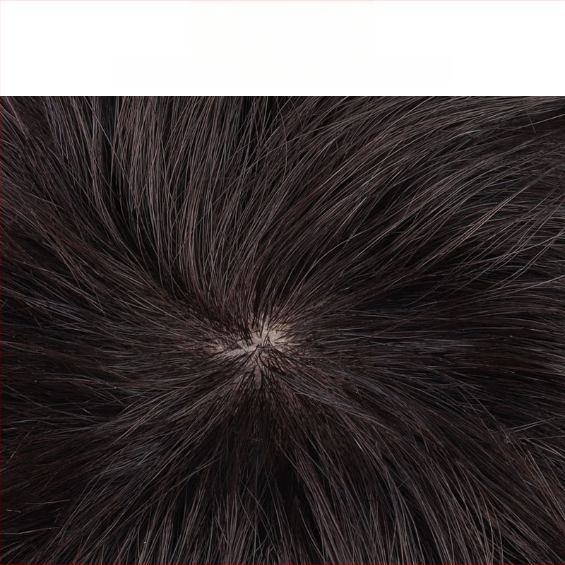 Parochňa z pravých ľudských vlasov pre ženy, úplné prekrytie hlavy, krátke kučeravé vlasy, model J03, farbiť sa dá