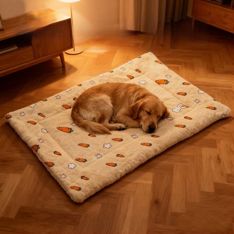 Zimné teplé plyšové psie lôžko – hrubá podložka pre domáce zvieratá